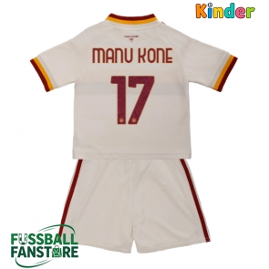 AS Roma Manu Kone #17 Replik Auswärtstrikot Kinder 2026-27 Kurzarm (+ Kurze Hosen)